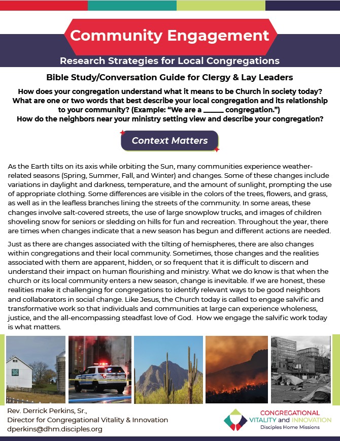 Community Engagement: Research Methods and Strategies for Local Congregations