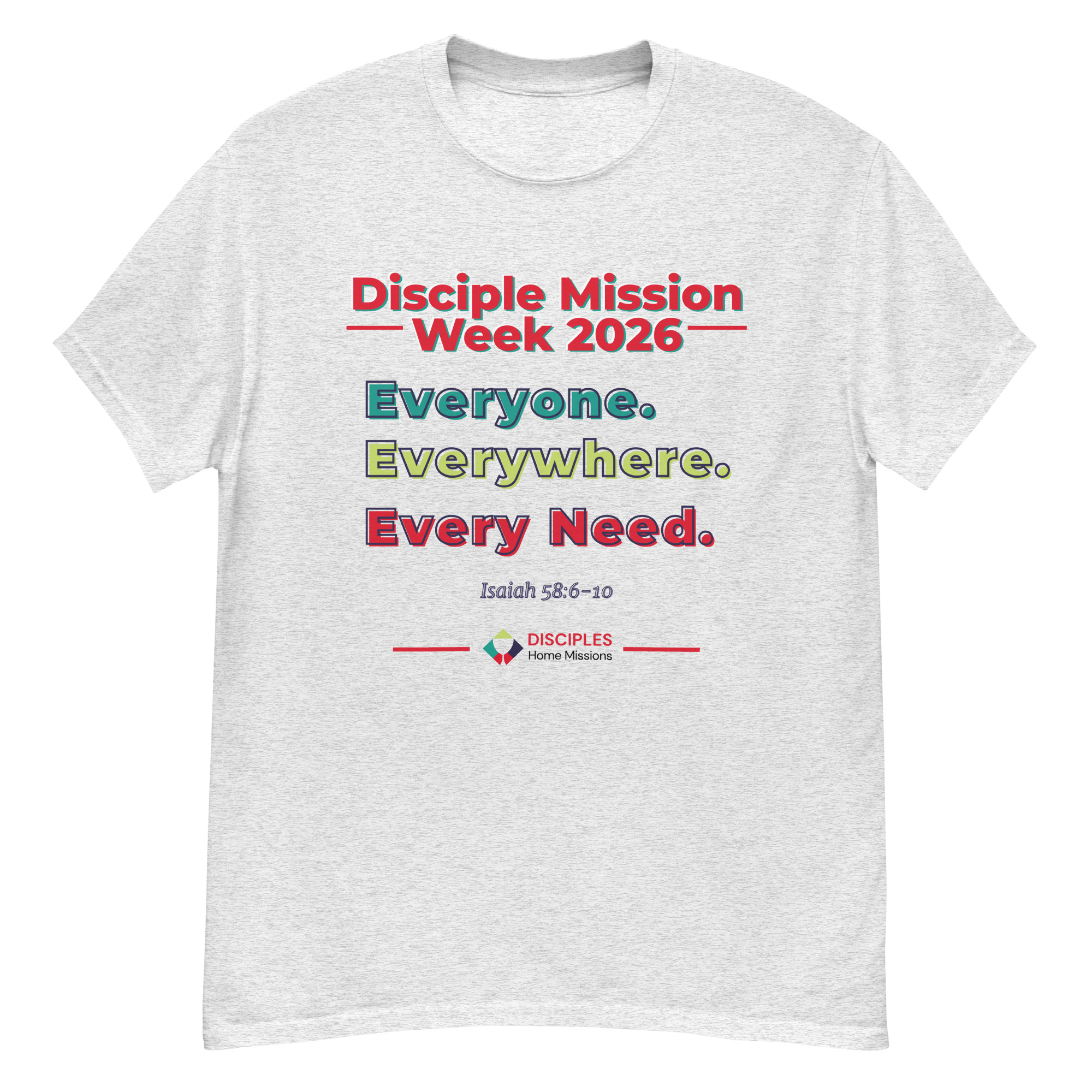 (Light Colors) Disciples Mission Week 2026 Unisex Tee