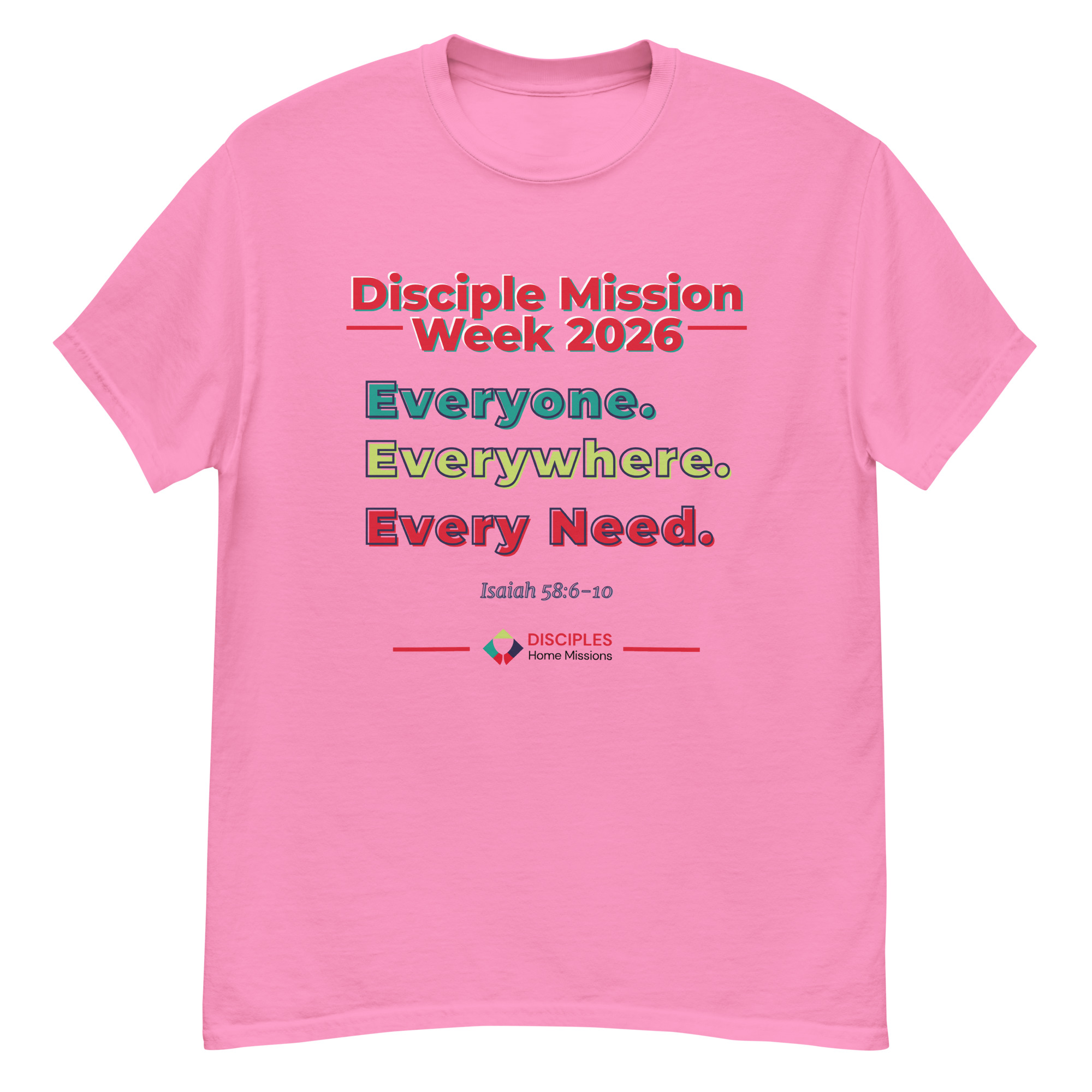 (Light Colors) Disciples Mission Week 2026 Unisex Tee - Image 12