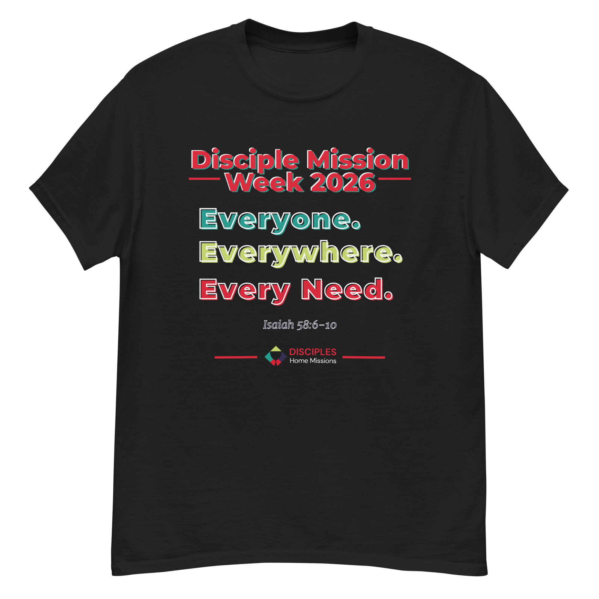 (Dark Colors) Disciples Mission Week 2026 Unisex Tee