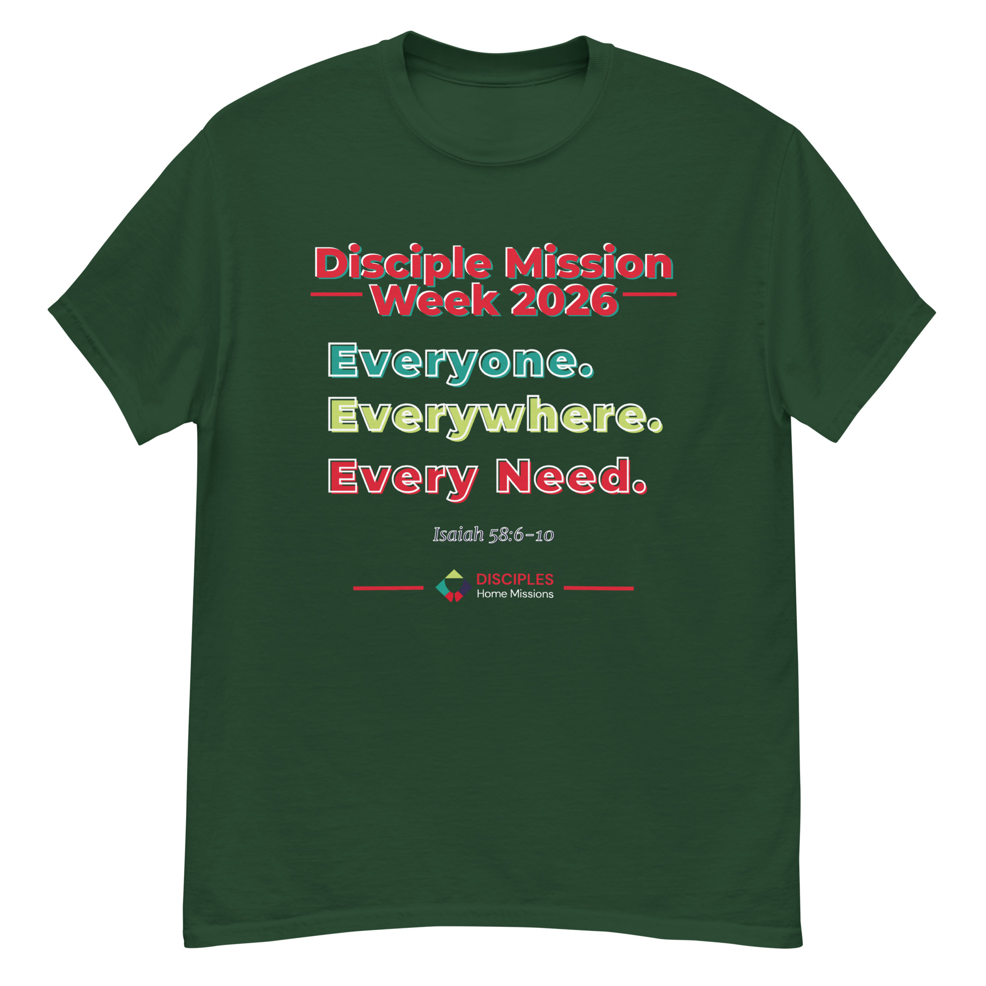 (Dark Colors) Disciples Mission Week 2026 Unisex Tee - Image 8