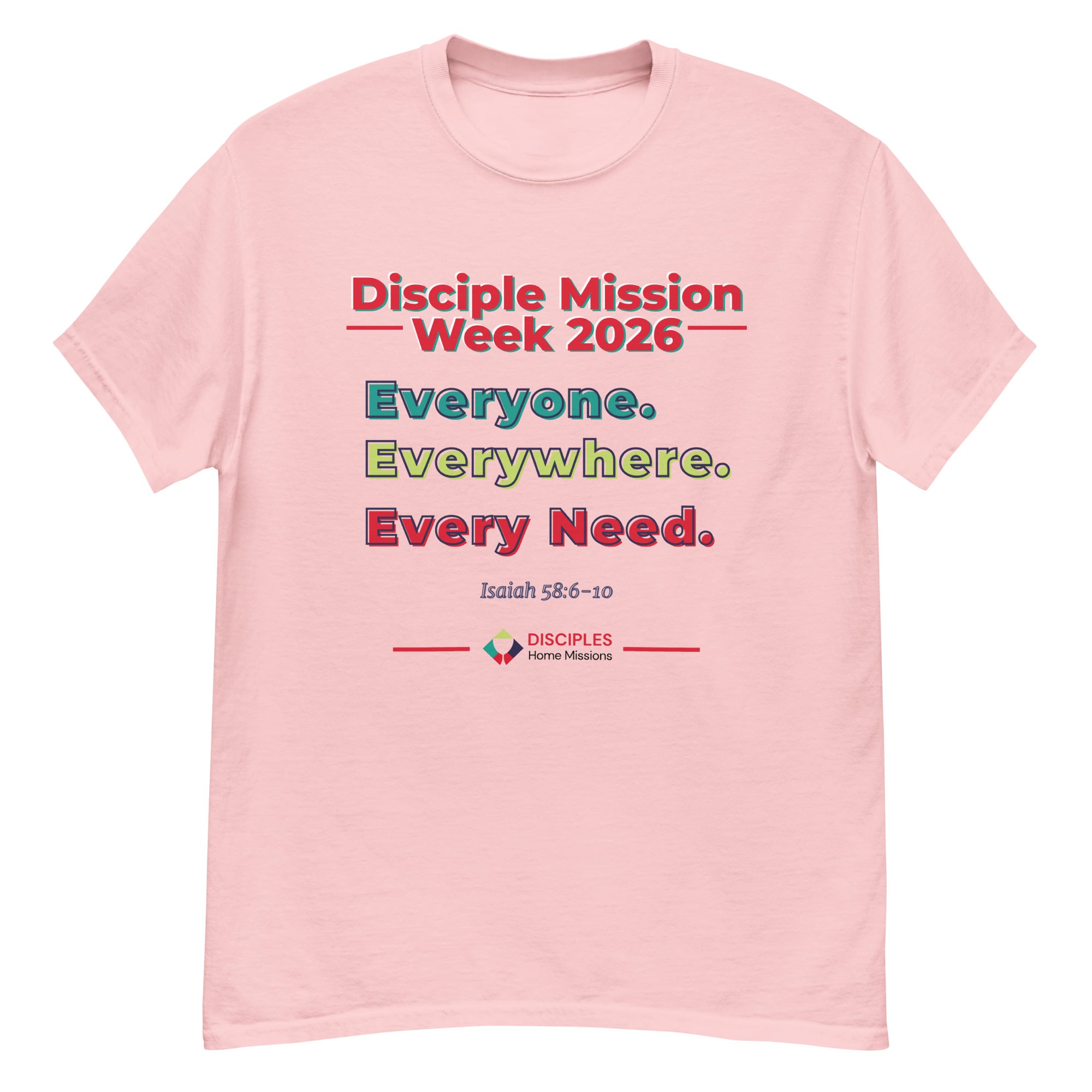 (Light Colors) Disciples Mission Week 2026 Unisex Tee - Image 4