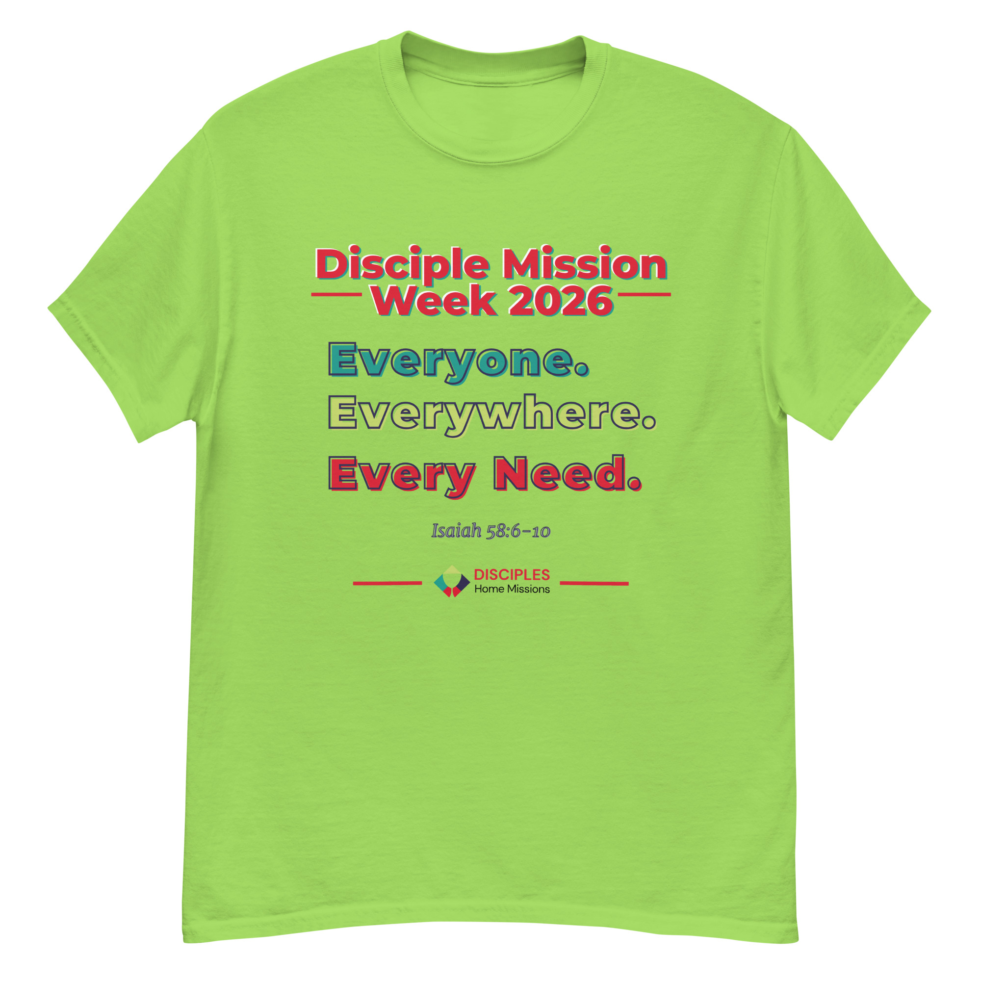 (Light Colors) Disciples Mission Week 2026 Unisex Tee - Image 7