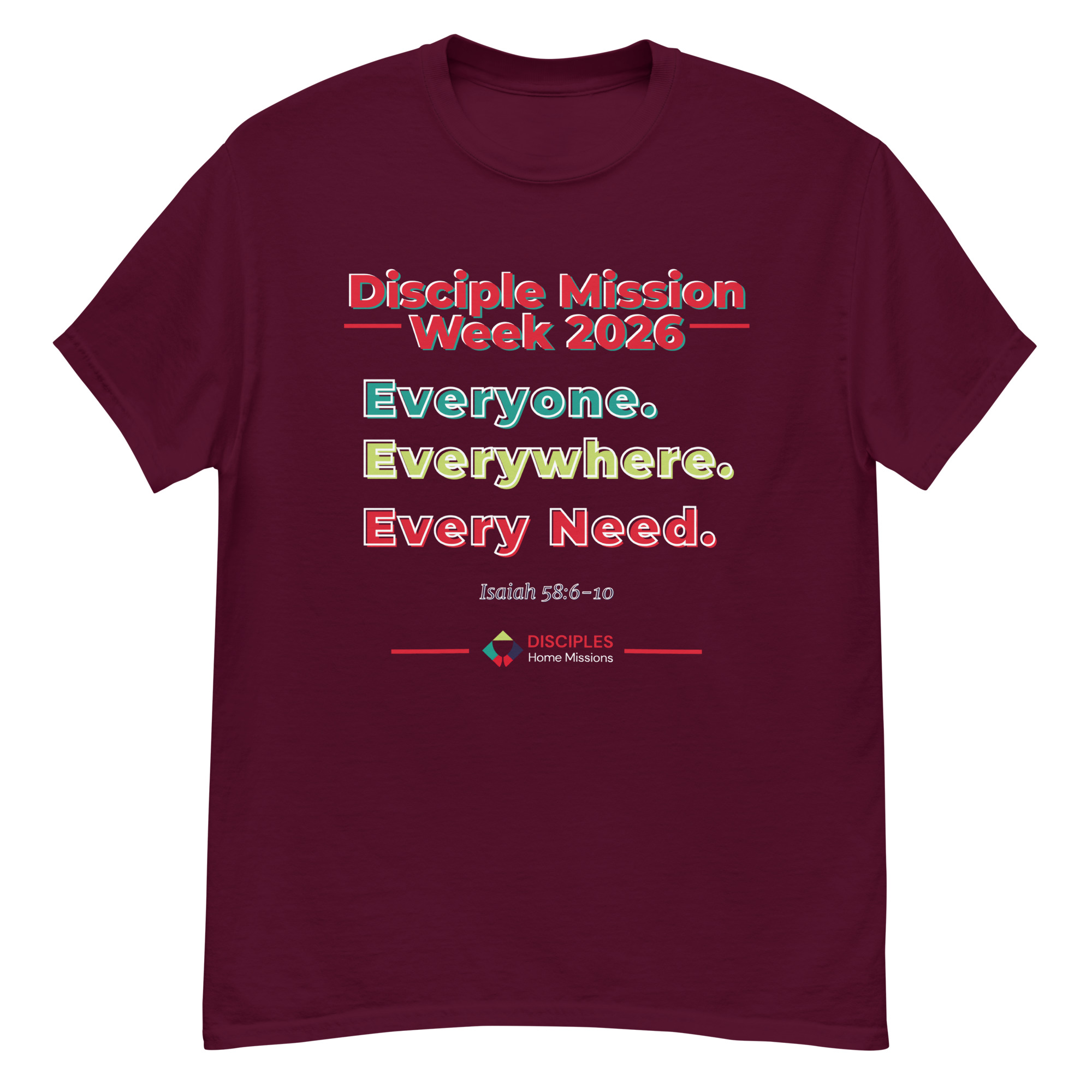 (Dark Colors) Disciples Mission Week 2026 Unisex Tee - Image 2