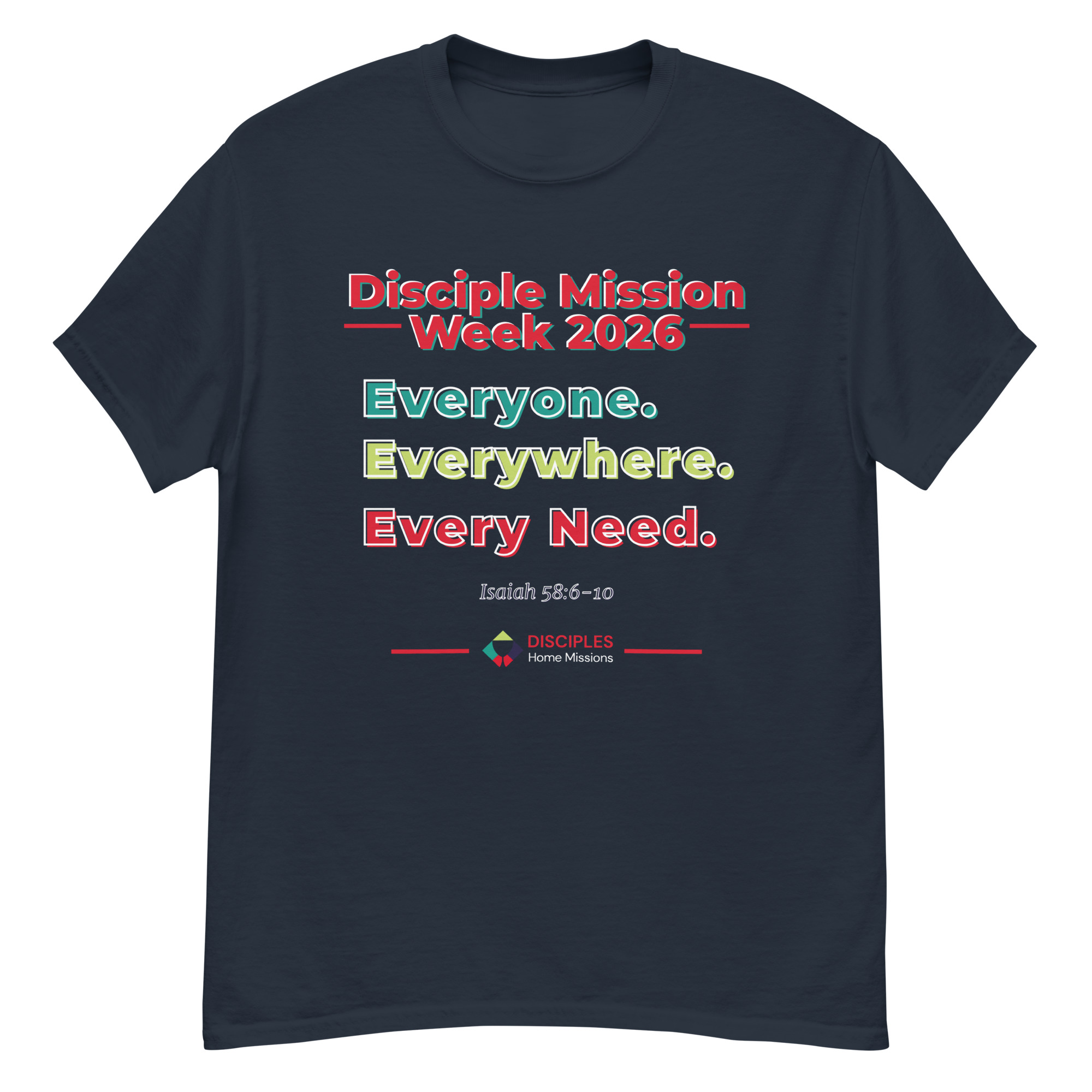 (Dark Colors) Disciples Mission Week 2026 Unisex Tee - Image 3