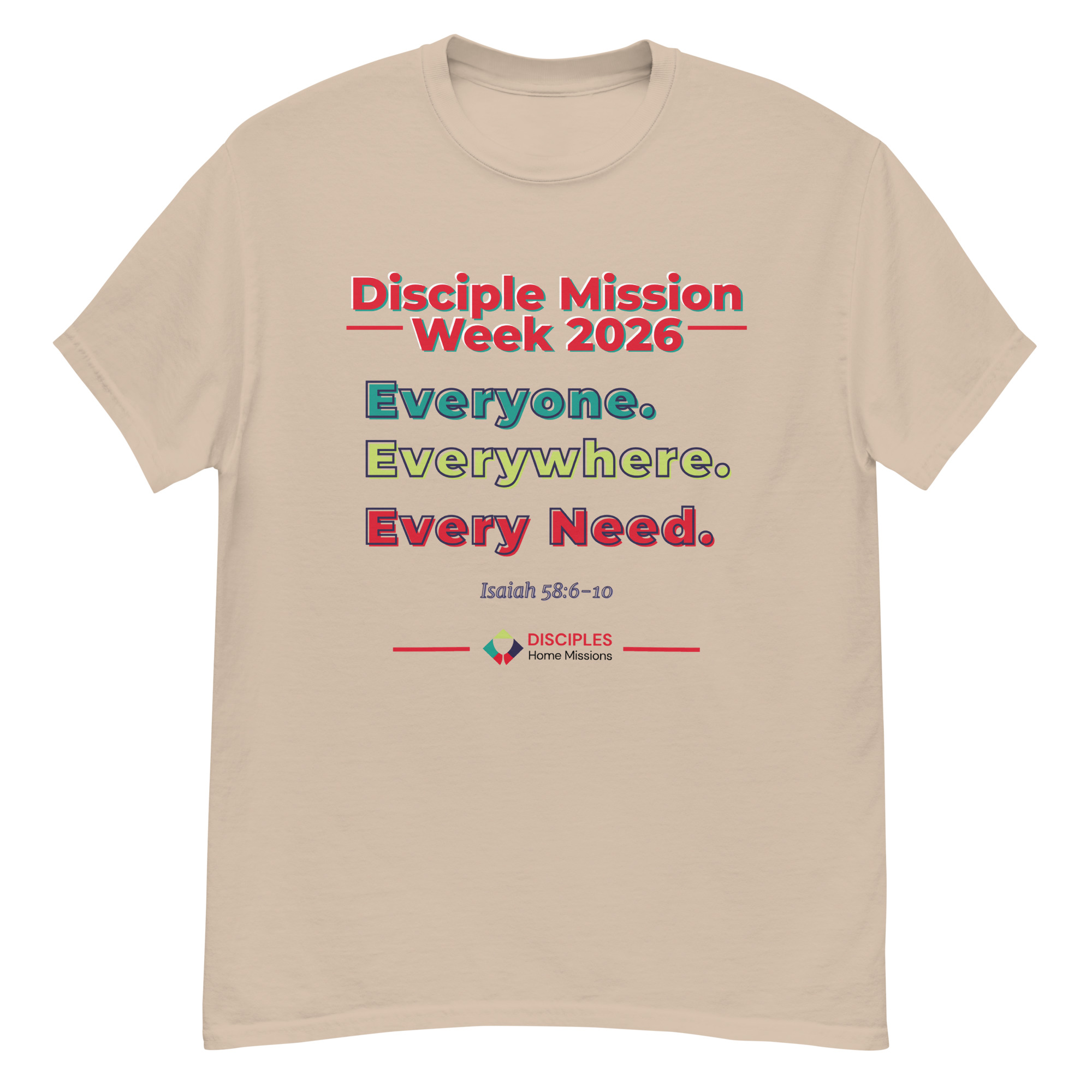 (Light Colors) Disciples Mission Week 2026 Unisex Tee - Image 8