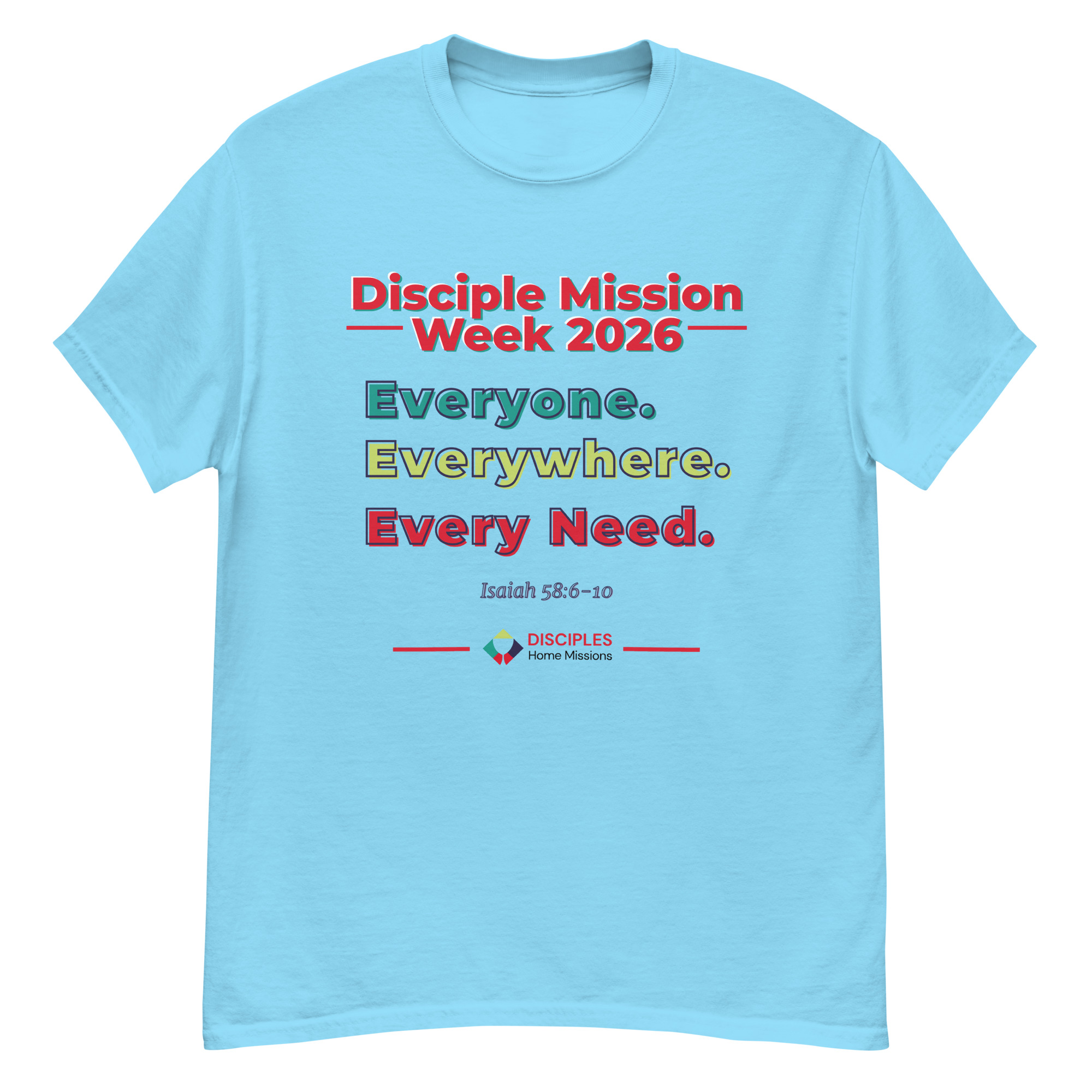 (Light Colors) Disciples Mission Week 2026 Unisex Tee - Image 6