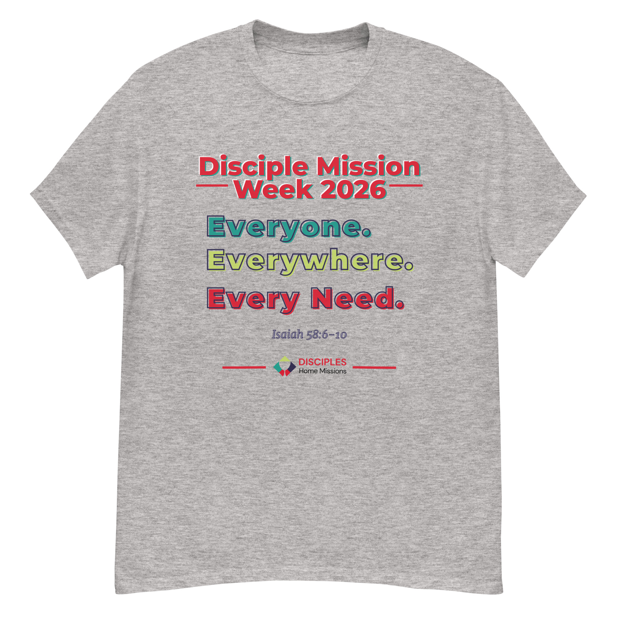 (Light Colors) Disciples Mission Week 2026 Unisex Tee - Image 9