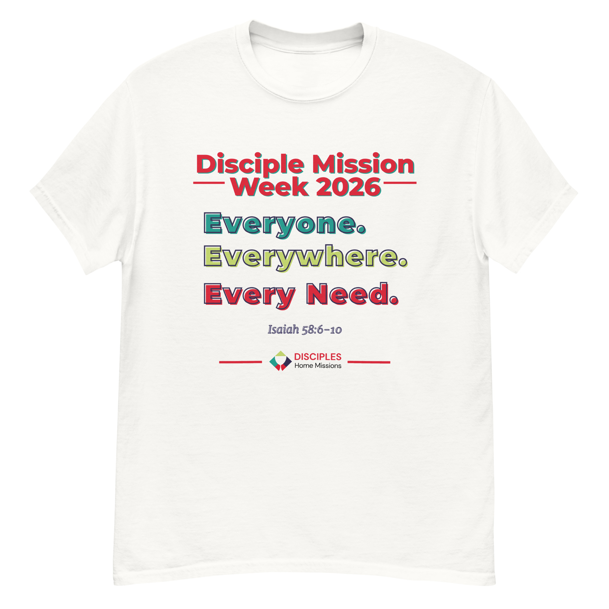 (Light Colors) Disciples Mission Week 2026 Unisex Tee - Image 2