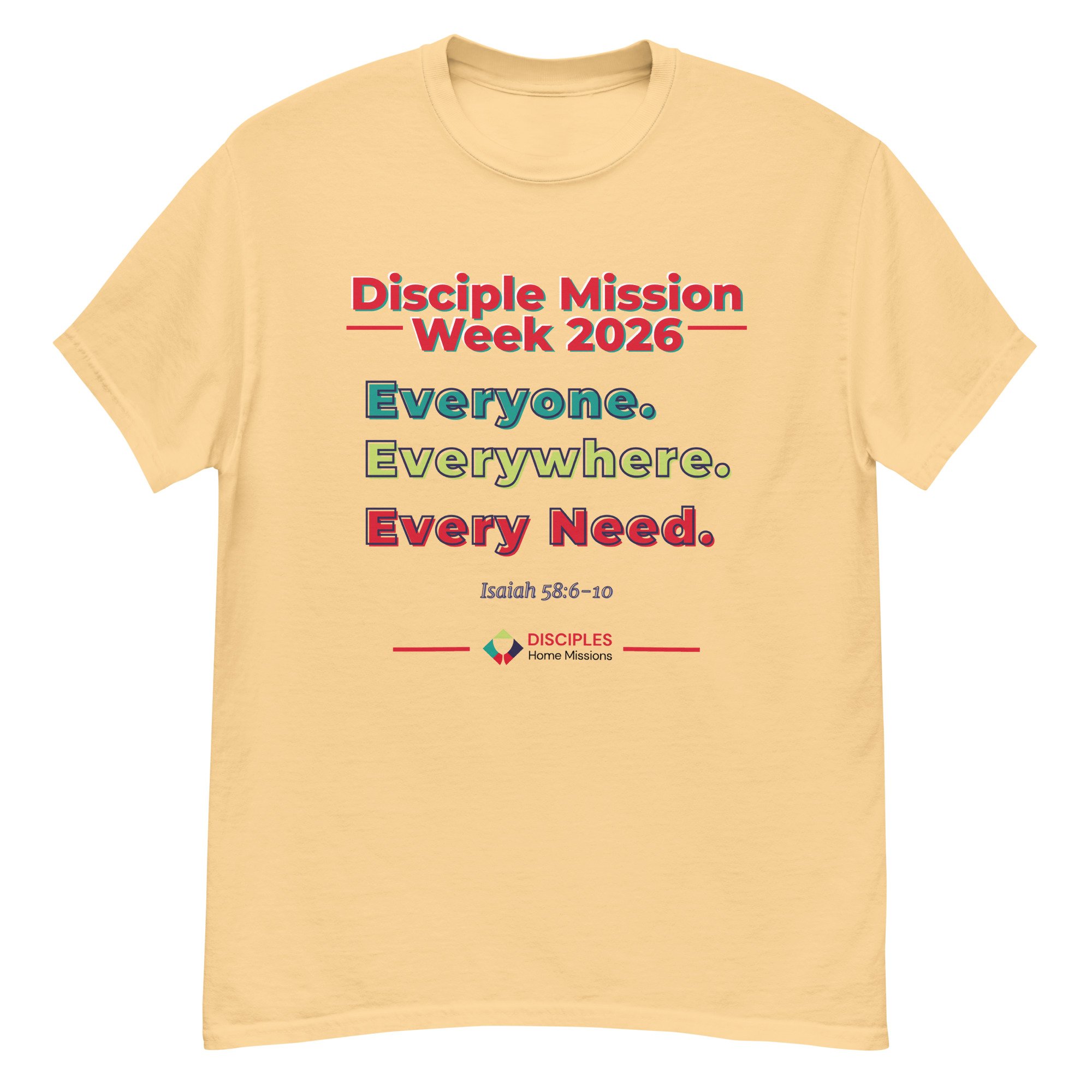 (Light Colors) Disciples Mission Week 2026 Unisex Tee - Image 5