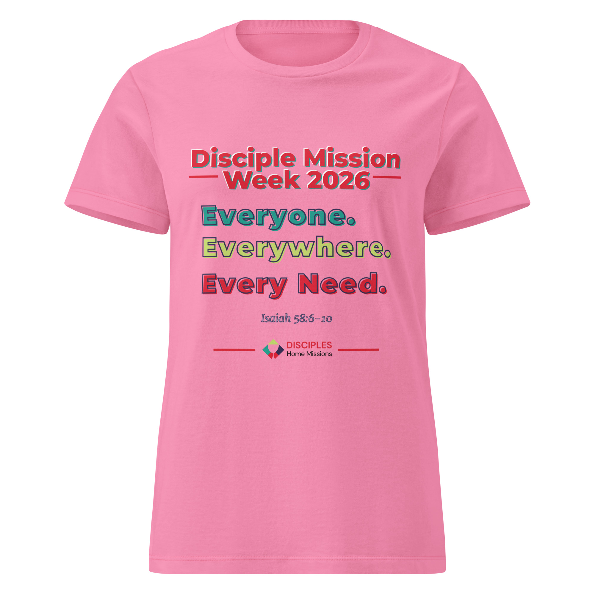 (Light Colors) Women’s Softstyle T-shirt for Disciples Mission Week 2026 - Image 3