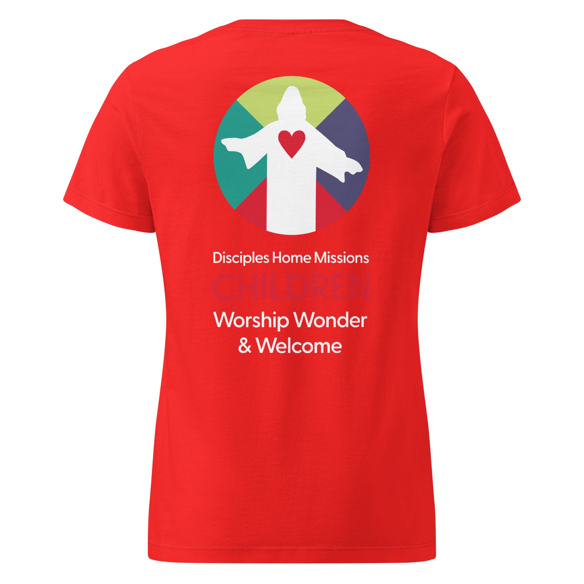 Children Worship, Wonder & Welcome Women’s T-shirt - Image 10