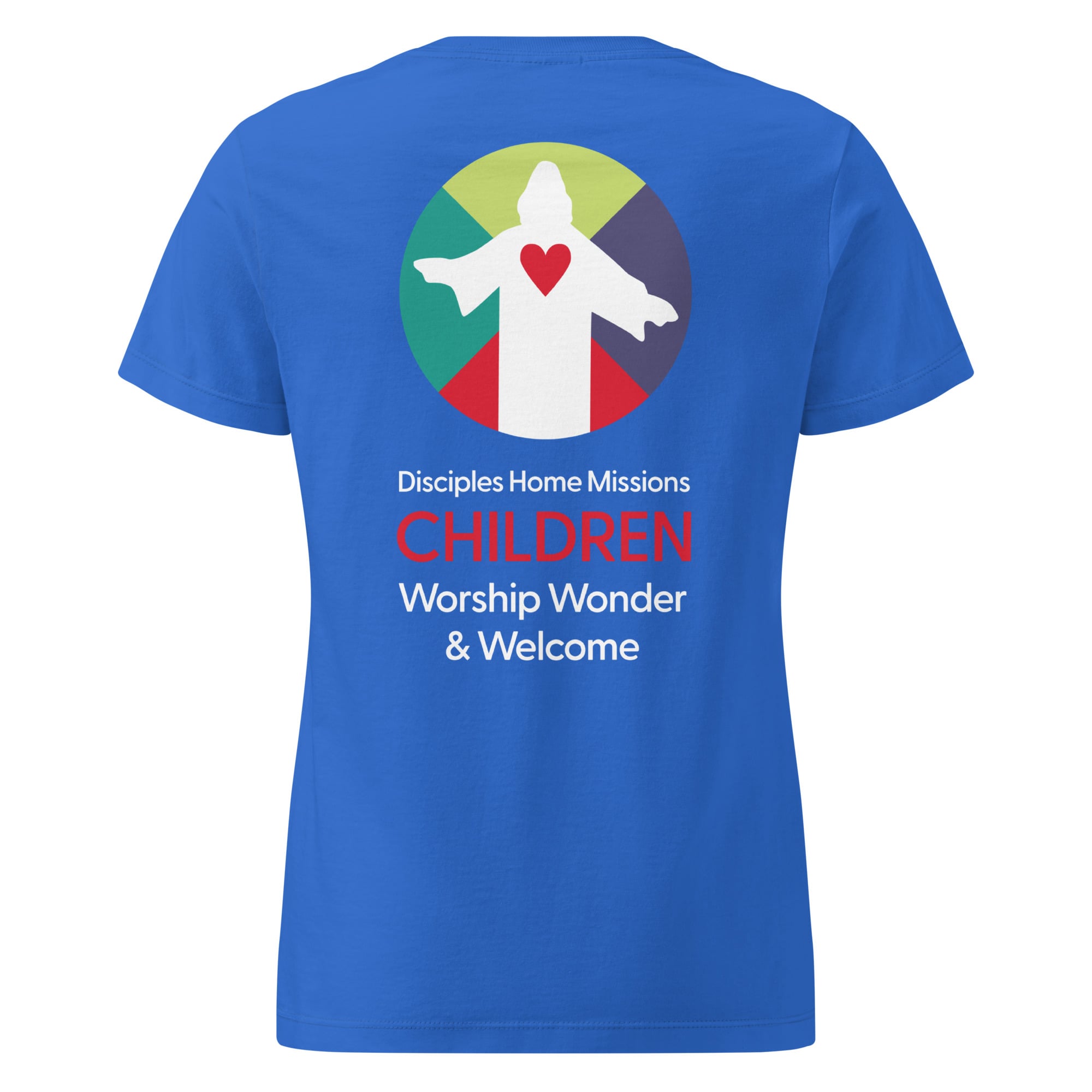 Children Worship, Wonder & Welcome Women’s T-shirt - Image 11