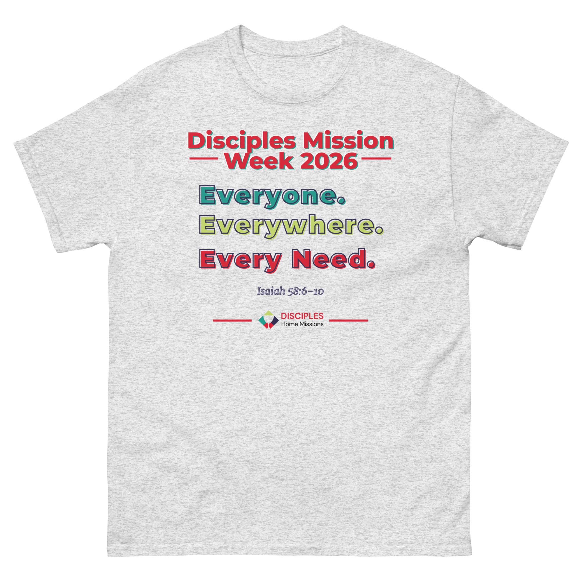 (Light Colors) Disciples Mission Week 2026 Unisex Tee