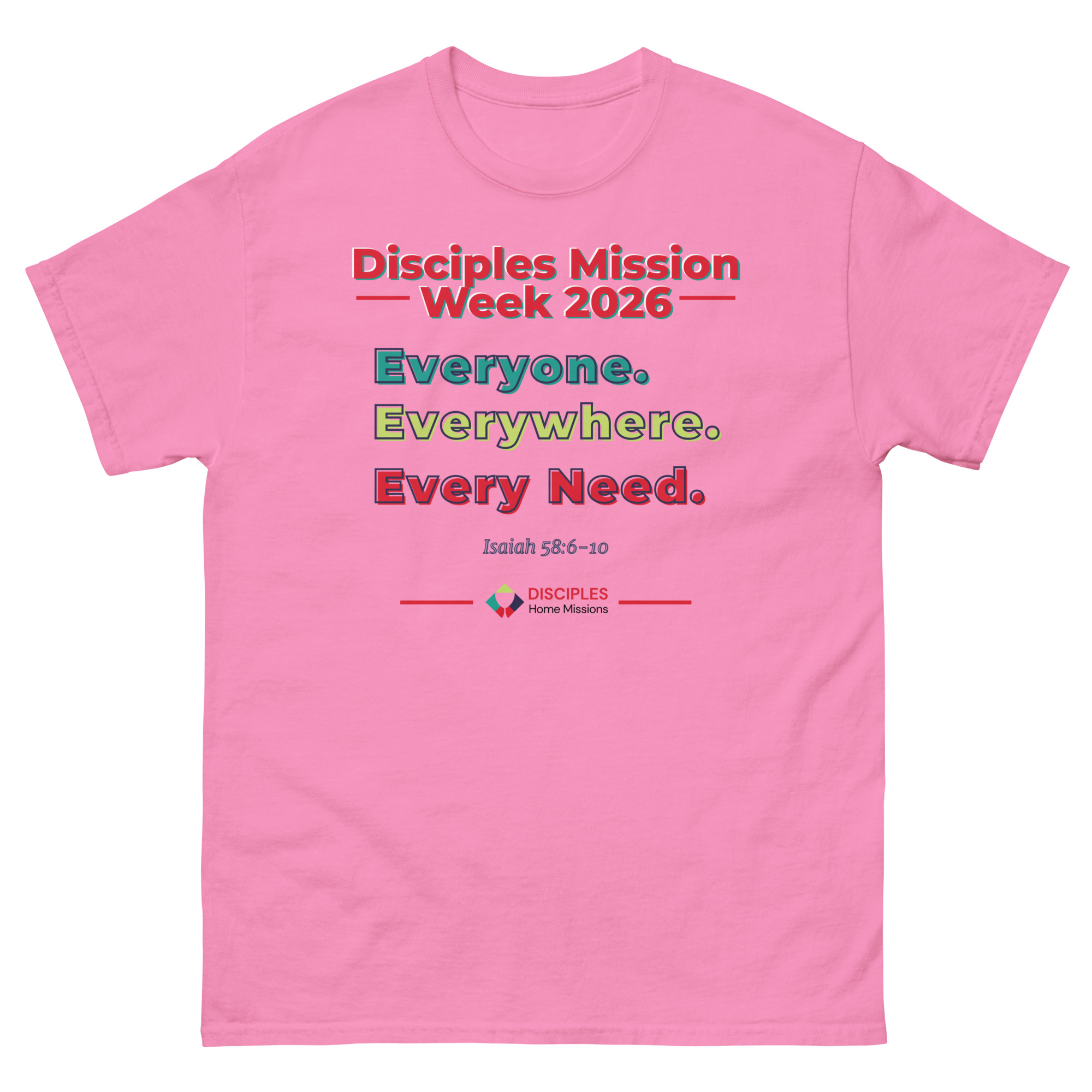 (Light Colors) Disciples Mission Week 2026 Unisex Tee - Image 2