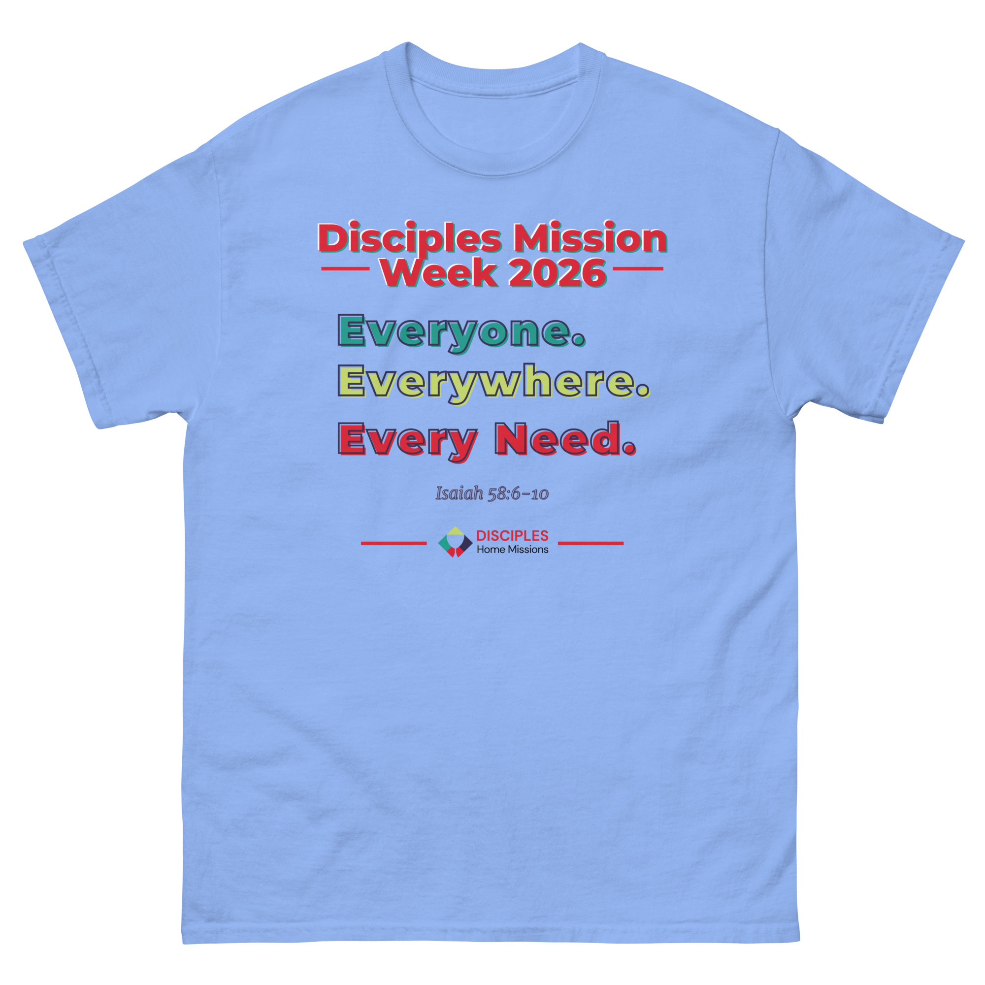 (Light Colors) Disciples Mission Week 2026 Unisex Tee - Image 3