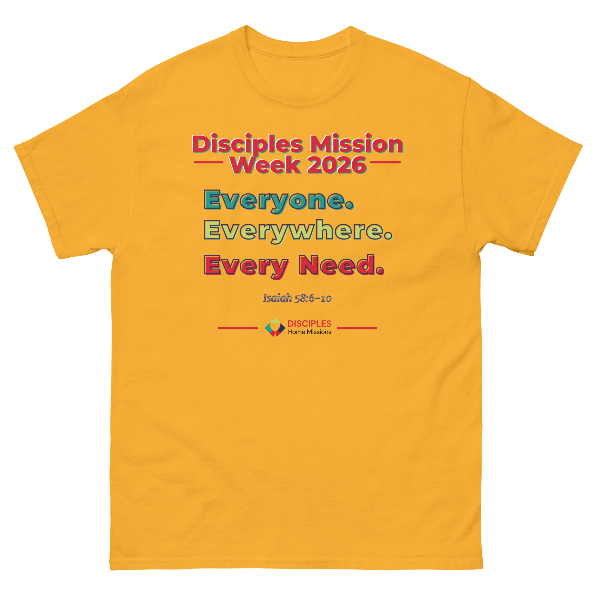 (Light Colors) Disciples Mission Week 2026 Unisex Tee - Image 4