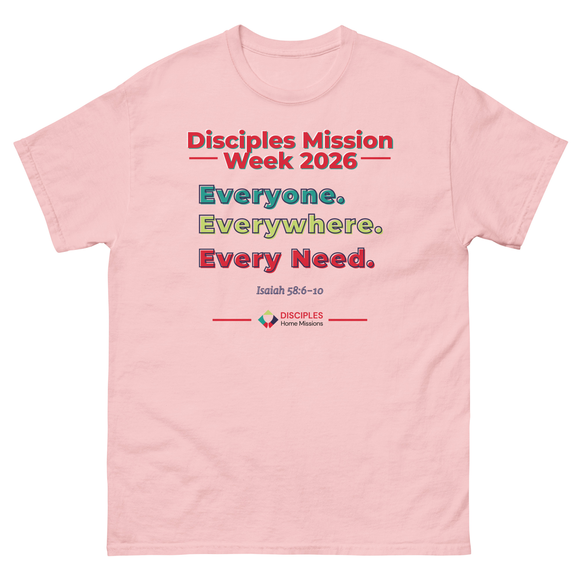 (Light Colors) Disciples Mission Week 2026 Unisex Tee - Image 10