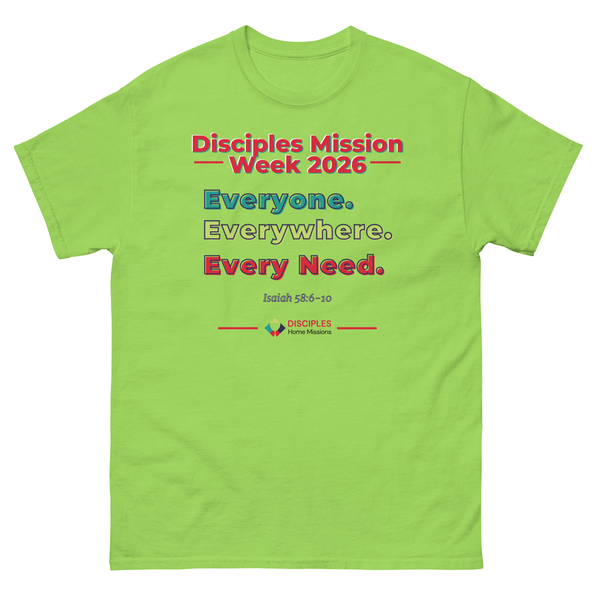 (Light Colors) Disciples Mission Week 2026 Unisex Tee - Image 7