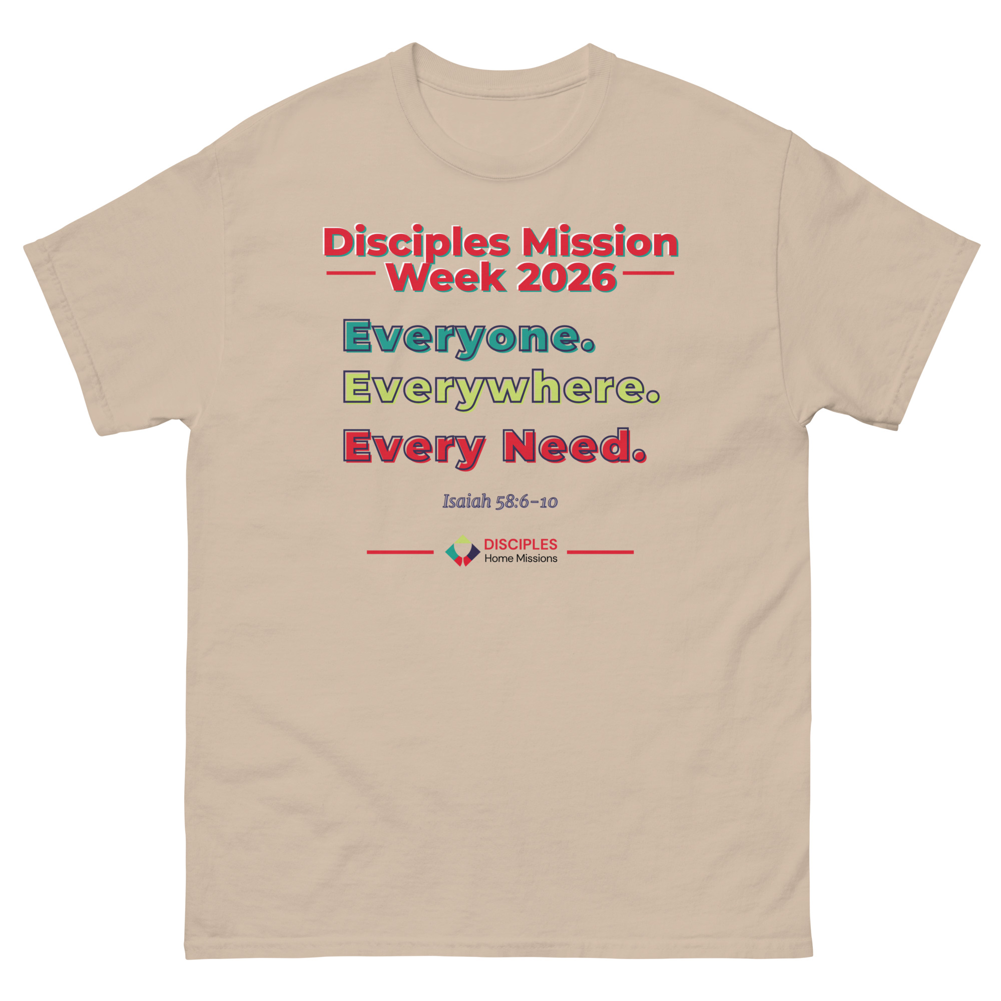 (Light Colors) Disciples Mission Week 2026 Unisex Tee - Image 6