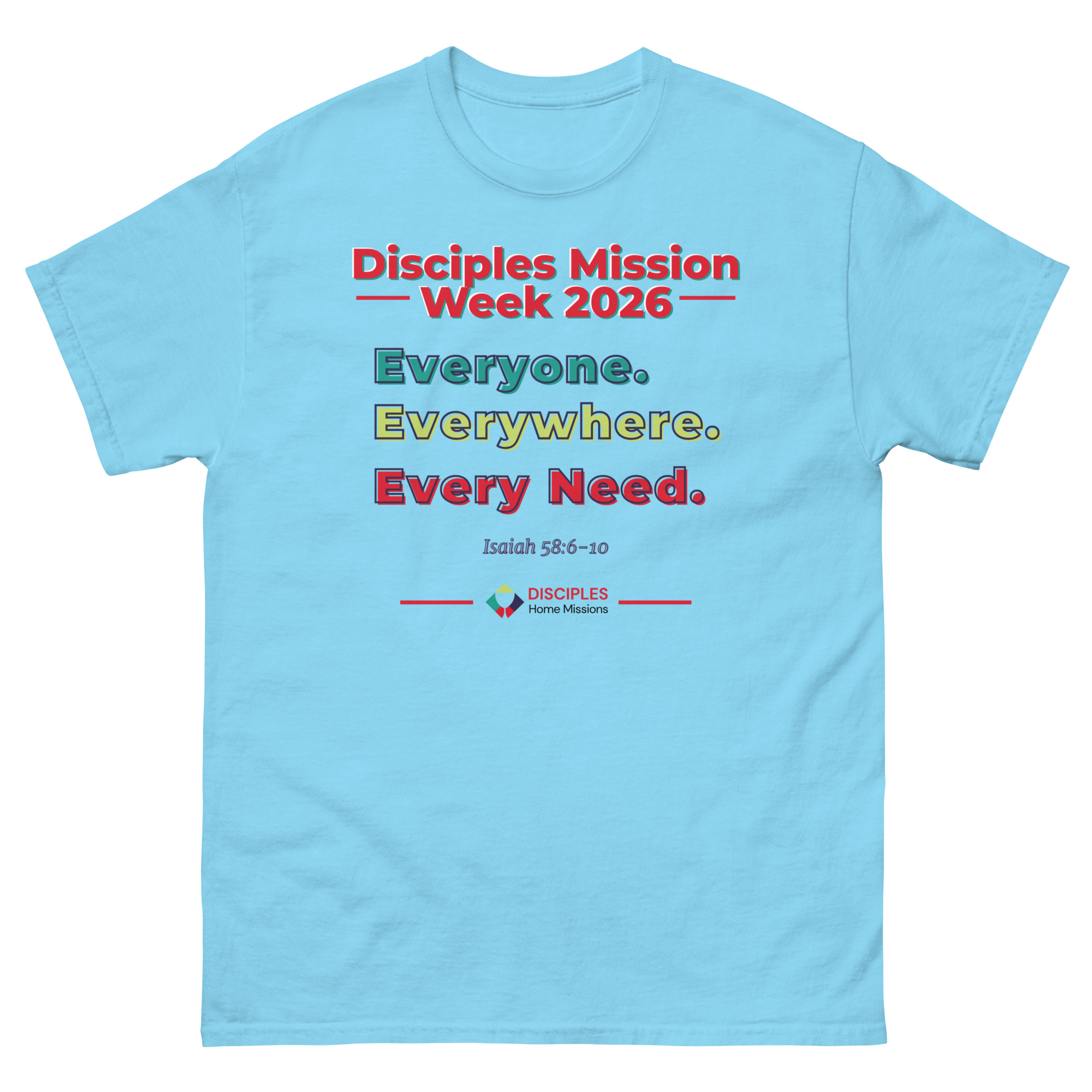 (Light Colors) Disciples Mission Week 2026 Unisex Tee - Image 8