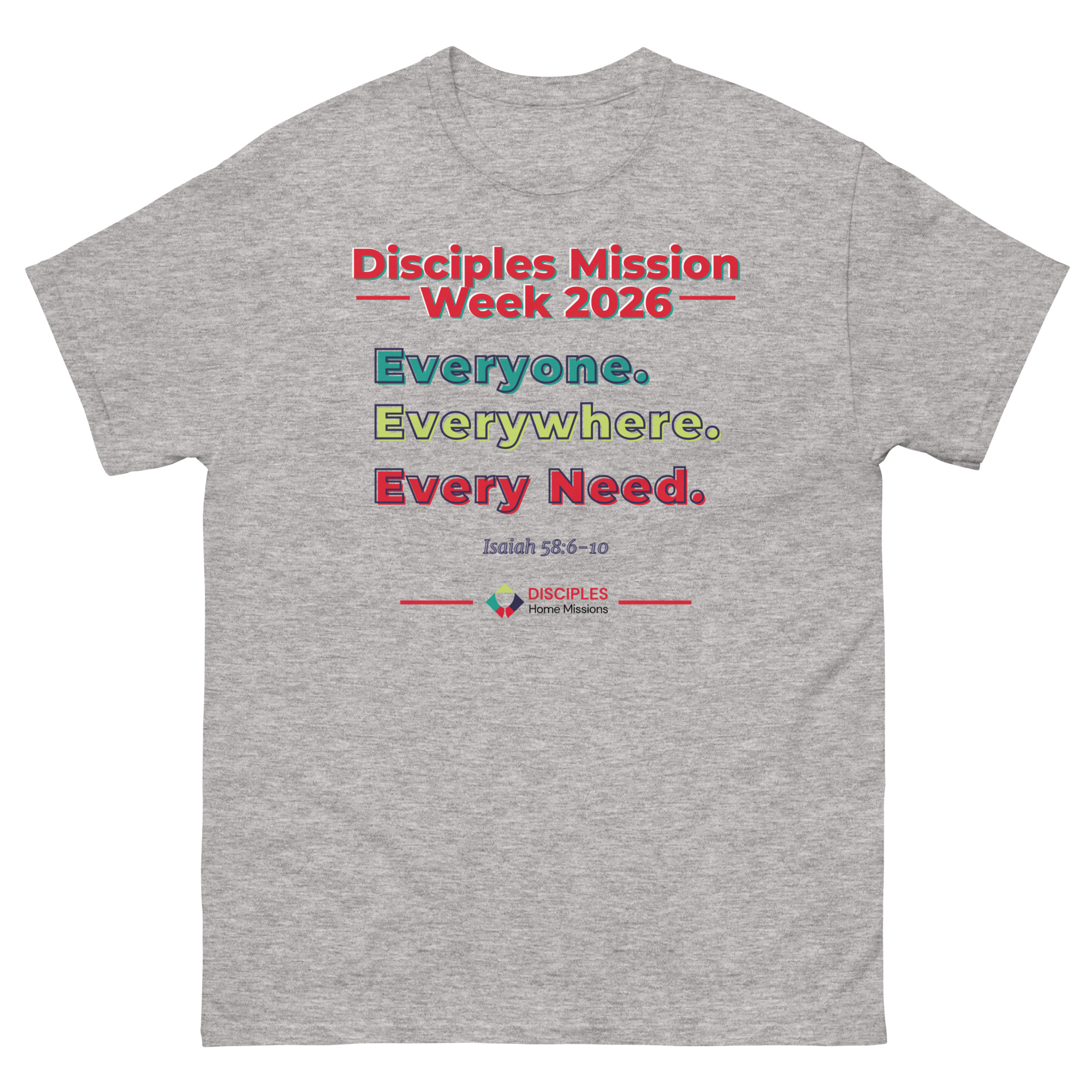 (Light Colors) Disciples Mission Week 2026 Unisex Tee - Image 5