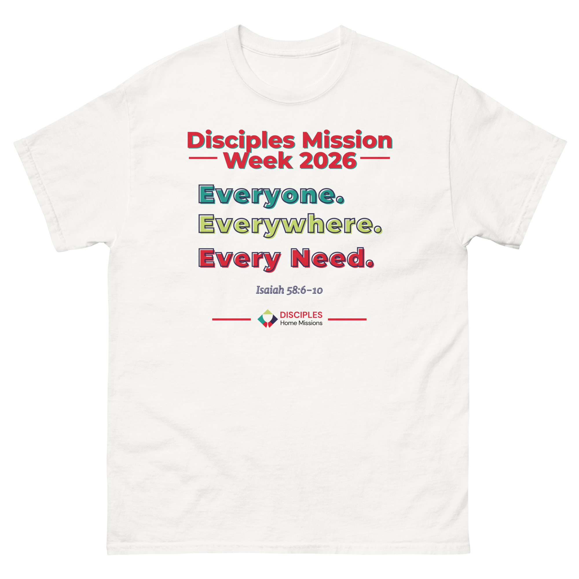 (Light Colors) Disciples Mission Week 2026 Unisex Tee - Image 12