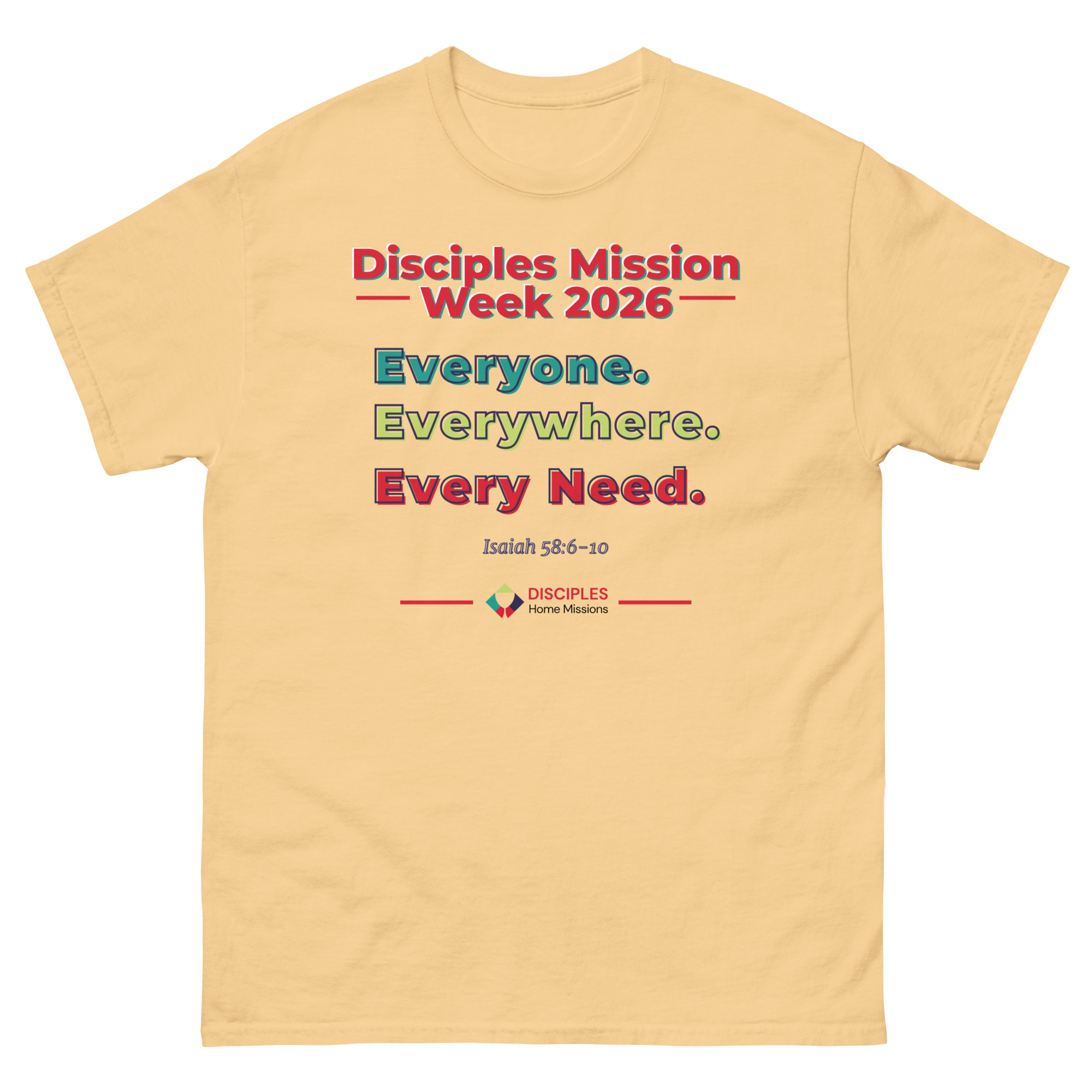 (Light Colors) Disciples Mission Week 2026 Unisex Tee - Image 9